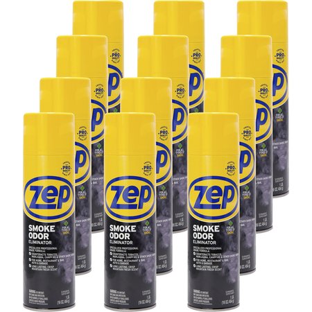 ZEP Smoke Odor Eliminator, Professional Strength, 16oz., , PK 12 ZPEZUSOE16CT